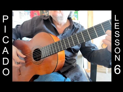 Picado Lesson 6 - Speed Acceleration Exercise - Flamenco Guitar Technique Tutorial