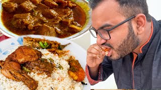 Download lagu Eating Lunch(Rice & Meat Curry, Chicken Leg,Shrimp Curry, ilish Fish) With Friends at Aunty's Place mp3