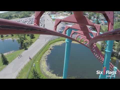 On-ride point of view of Mind Eraser