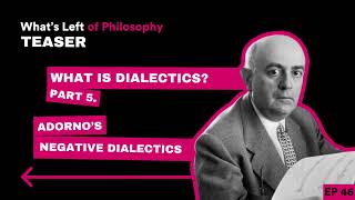 46 Teaser | What is Dialectics? Part V: Adorno's Negative Dialectics