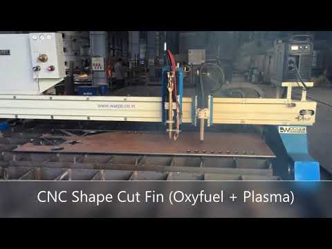 Stainless steel warpp shape cut fine cnc gantry cutting mach...