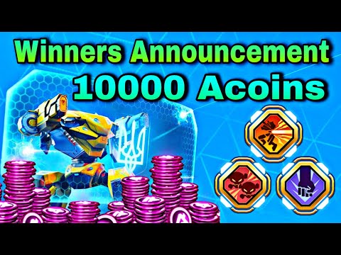 10,000 Acoins Giveaway🏆| Winners Announcement 🍀| Mech Arena