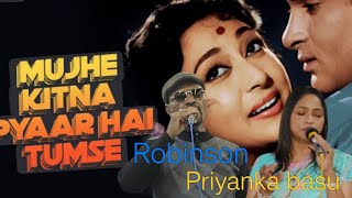 Download lagu Mujhe kitna pyar hai tumse || mohd.rafi || lata mangeskar || cover by Robinson khedia,priyanka basu  mp3