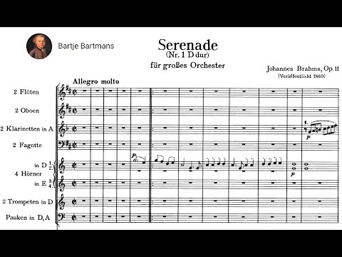 Johannes Brahms - Serenade No. 1,  Op. 11 (1860)
