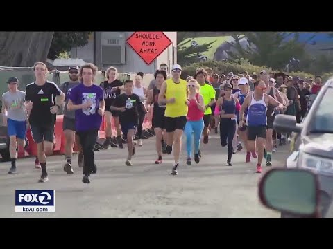 Clear skies for jogging in the fog: Dozens turn up for Pacifica's annual Fog Fest