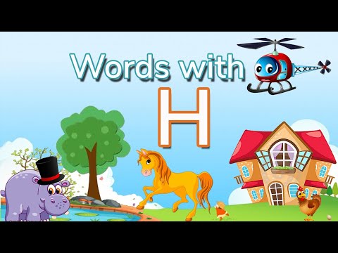 Words with H | Toddler Words with H - Vocabulary | Words starting with H | Letter H Words | Hints4me