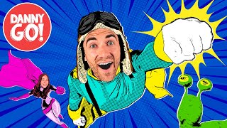Ka-Pow! Superhero Dance 💥🦸🏻‍♂️ Super Hero Brain Break | Danny Go! Songs for Kids