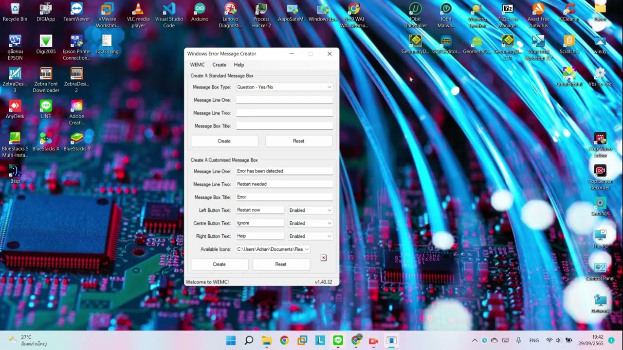 Windows Error Message Creator v1.40.32
