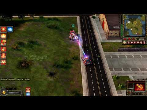 C&C Red Alert 3 Uprising Apocalypse Tank vs Mirage Tank