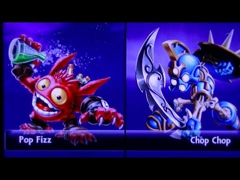 SKYLANDERS GIANTS PUNCH POP FIZZ VS CHOP CHOP