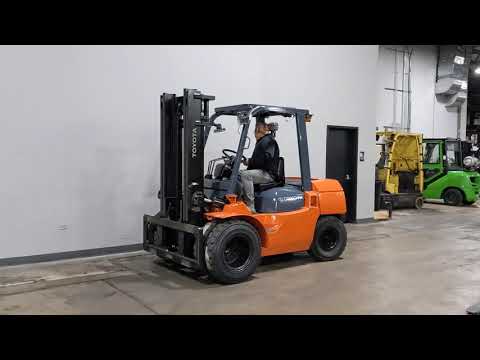 2010 Toyota 7FDU35 8000lb Dual Drive Diesel Pneumatic Forklift STK 9797