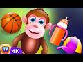 Five Little Monkeys Learn Colors Objects ChuChu TV Surprise Eggs ChuChuTV100M