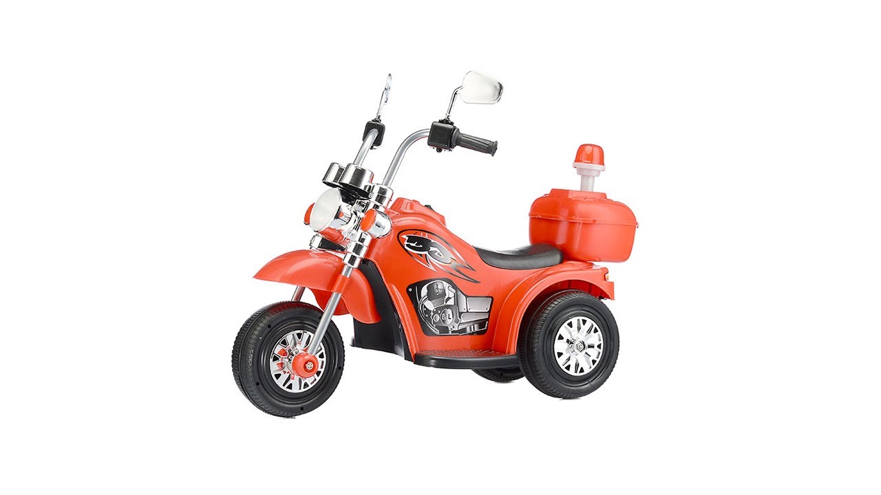 Детский электромотоцикл ROCKET «Чоппер»,1 мотор 20 ВТ, красный