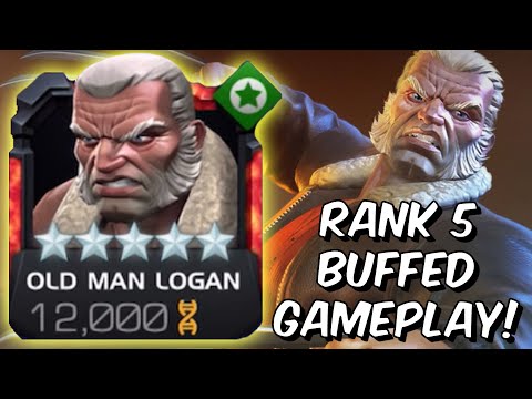 Rank 5 Old Man Logan Rank Up & Buffed Gameplay 2020! - Marvel Contest of Champions