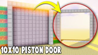 10x10 Sliding Piston Door - Minecraft Redstone Tutorial 1.18+