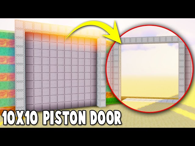 10X10 Piston Door 1.20.2/1.20.1/1.20/1.19.2/1.19.1/1.19/1.18/1.17.1 ...