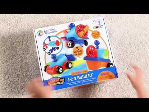 Відео огляд Конструктор Learning Resources - машинка, літак, кораблик
