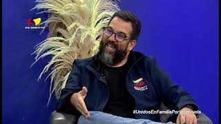 Alejandro López, ministro de Cultura de Venezuela, en programa "Unidos  en Familia por Venezuela"