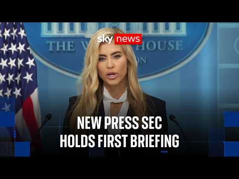 Trump's new press secretary gives first White House briefing