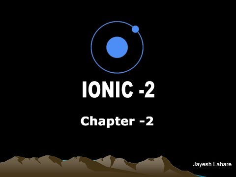 Ionic Tutorial Chapter 2 Application Structure