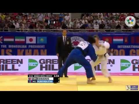 Judo 2015 Grand Prix Ulaanbaatar: Edwards (GBR) - Munkhbaatar (MGL) [-52kg] bronze