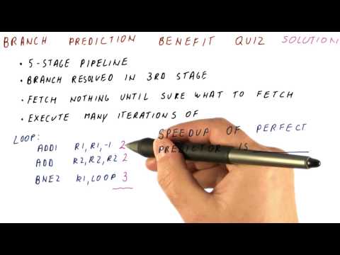 Branch Prediction Benefit Solution Quiz - Georgia Tech - HPCA: Part 1