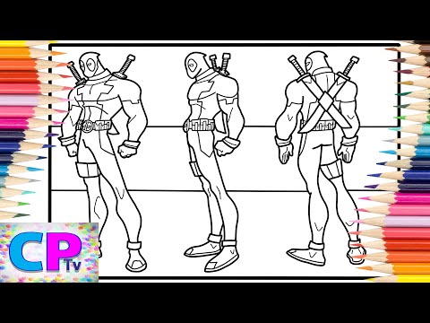 Deadpool Coloring Pages/Poses of Deadpool on IPad/Elektronomia/Energy[NCS Release]@coloringpagestv