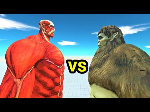 Beast titan vs colossal titan 5 round no cut animal revolt battle simulator