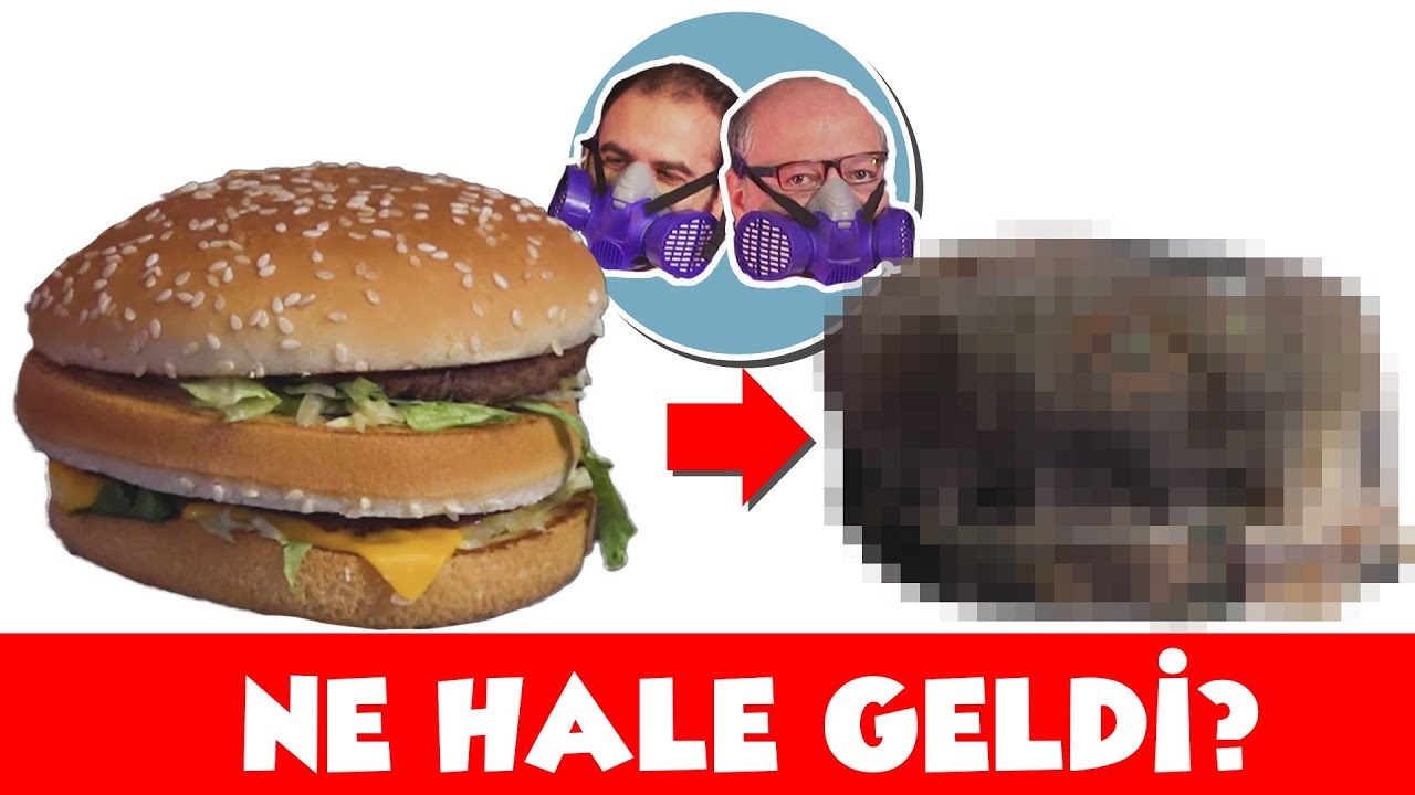 Hamburgeri 1 Ay Dışarıda Beklettik - NE HALE GELDİ? + Döner, Süt, Patates, Gofret