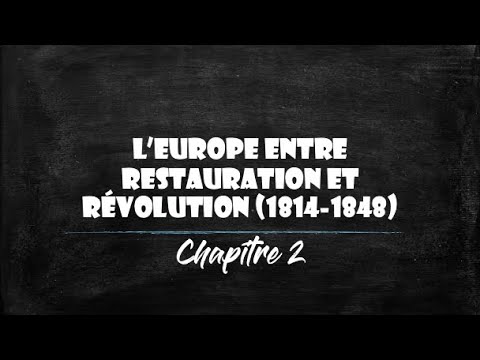 1ère - L'Europe entre restauration et révolution (1814-1848)