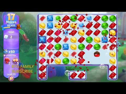 NEW Zynga wonka chocolate match 3 game level 33