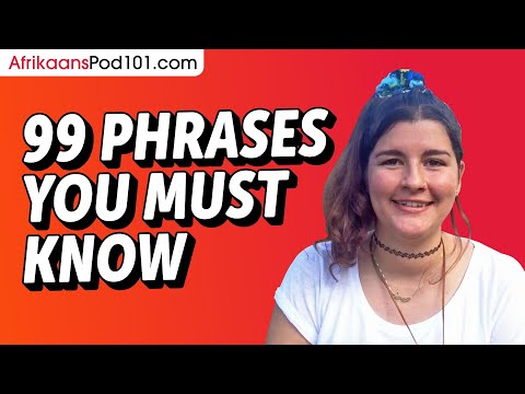 99 Phrases Every Afrikaans Beginner Must-Know