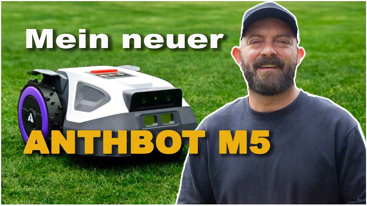 Nie wieder Rasen mähen? Dieser Roboter soll alles übernehmen! Der ANTHBOT M5 verspricht mühelose, vollautomatische Rasenpflege.