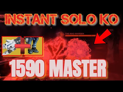 Blink & You Miss It - SOLO 1 SHOT KO 1590 MASTER Nightfall Boss (Warden) - Double Vanguard Points