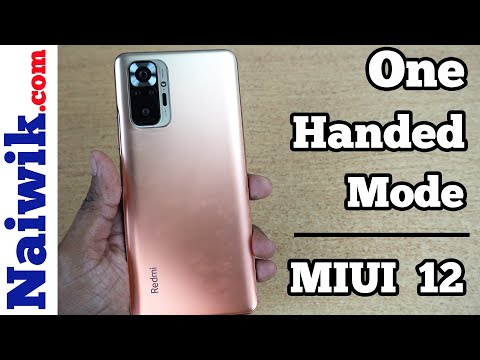 One-Handed Mode in Redmi Note 10 Pro Max || Miui 12