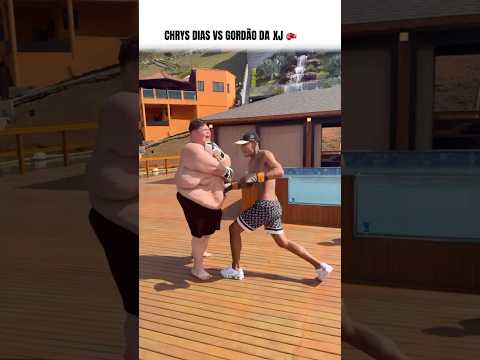 CHRYS DIAS LUTA COM GORDÃO DA XJ 🥊  #shorts #short #viral #viralvideo #shortvideo #funny #fyp #yt