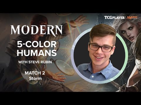 [MTG] Modern 5-Color Humans | Match 2 VS Storm