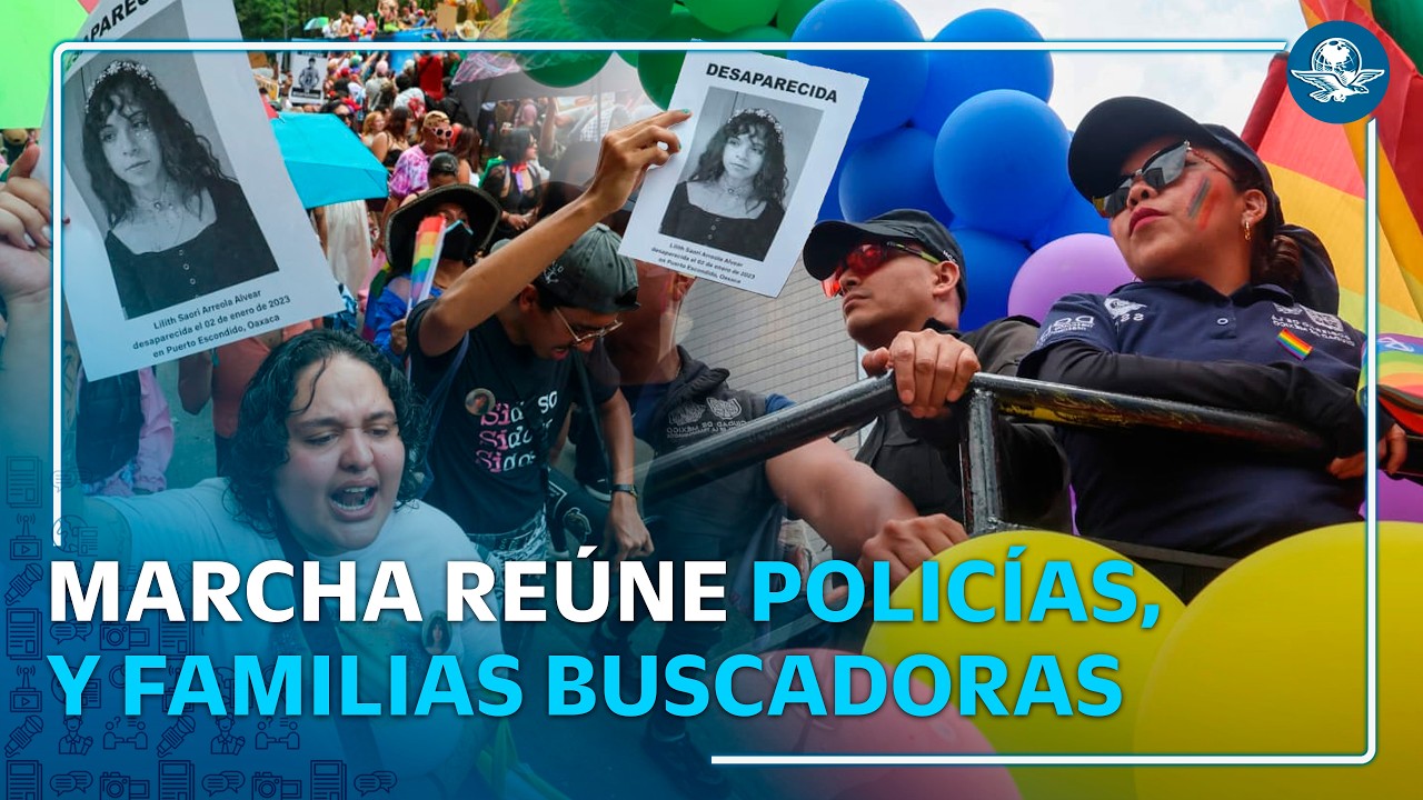 Marcha del Orgullo LGBT+ 2026: policías, buscadoras y contramarcha marcan el desfile