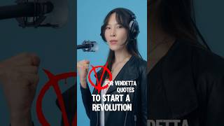 V for Vendetta Quotes To Start a Revolution #voiceacting #actor #books #voiceactor