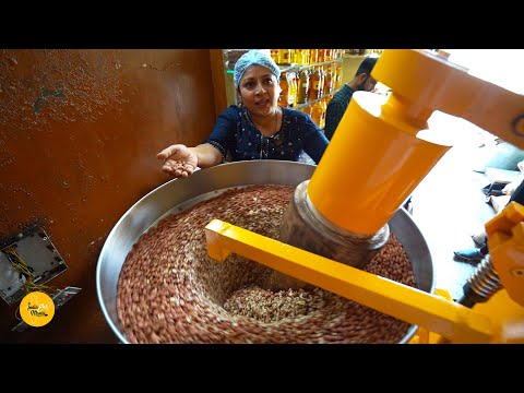 Nashik Lady Making 100% Organic Peanut Oil ₹300 per litre l Nashik Street Food