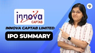 Innova Captab Limited | IPO Summary | CA Rachana Ranade