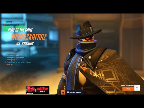 SUREFOUR TOP 200 CASSIDY GAMEPLAY - POTG! [ OVERWATCH 2 TOP 500 SEASON 3 ]