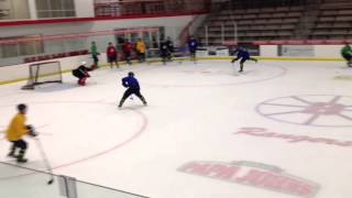 Ice hockey, shoot and score!