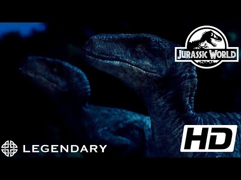 Jurassic world (2015) FULL HD 1080p - The raptors are coming scene Legendary movie clips