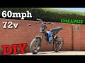 60mph 72v Budget Electric Motorcycle Build Step By Step 72v 6000watts