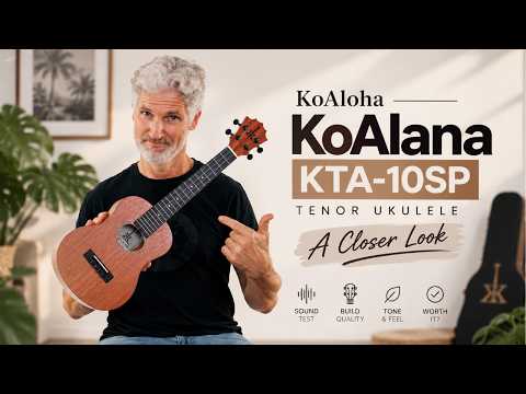 KoAloha KoAlana KTA-10SP Sapele Tenor Ukulele image 8