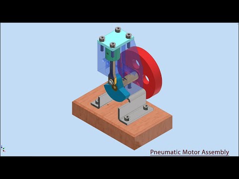 Pneumatic Motor Assembly || Autodesk Inventor Tutorial