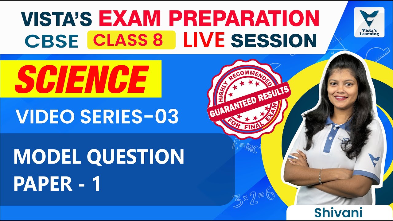 CBSE Class 8 Science | Model Question Paper 1 | Science Revision | Shivani Ma'am