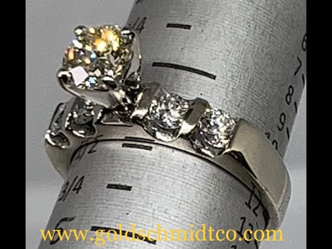 Jewelers Trade Work Fixing Broken Peg Setting on Diamond 18k Gold Ring