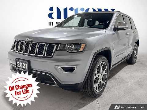 2021 Jeep Grand Cherokee Limited 4x4 in Silver for sale at Arrow Motors in Aylmer, ON